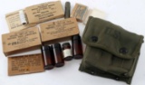 WWII US FIRST AID POUCH WITH ACCROUTREMENTS