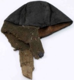 WWI AVIATOR PILOT'S LEATHER AND WOOL HELMET