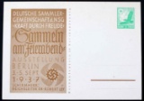 1937 WWII GERMAN THIRD REICH STAMPED POSTCARD