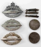 WWI & WWII GERMAN ZEPPELIN BADGE & COIN LOT OF 8