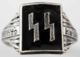 WWII GERMAN THIRD REICH WAFFEN SS SILVER RING