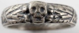 WWII GERMAN THIRD REICH SS HONOR SILVER RING