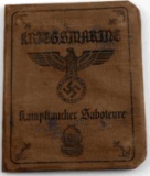 WWII GERMAN THIRD REICH KRIEGSMARINE DIVER AUSWEIS