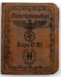 WWII GERMAN THIRD REICH KRIPO AUSWEIS ID BOOK