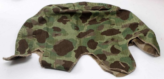 WWII US MARINE CORPS CAMO COMBAT HELMET COVER