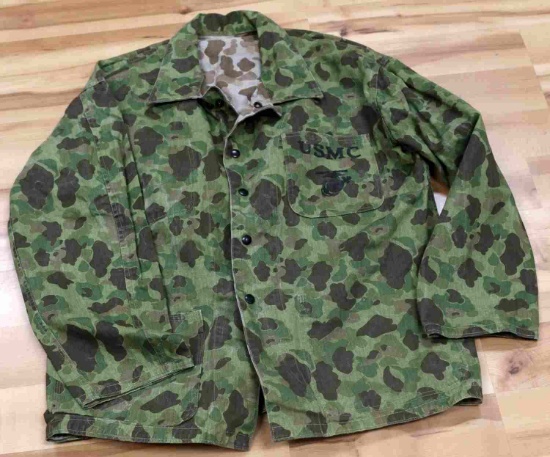 USMC WWII MARINE CORPS P1942 CAMO COMBAT JACKET