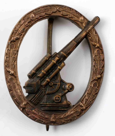 POST WWII GERMAN ANTI AIRCRAFT FLAK BADGE