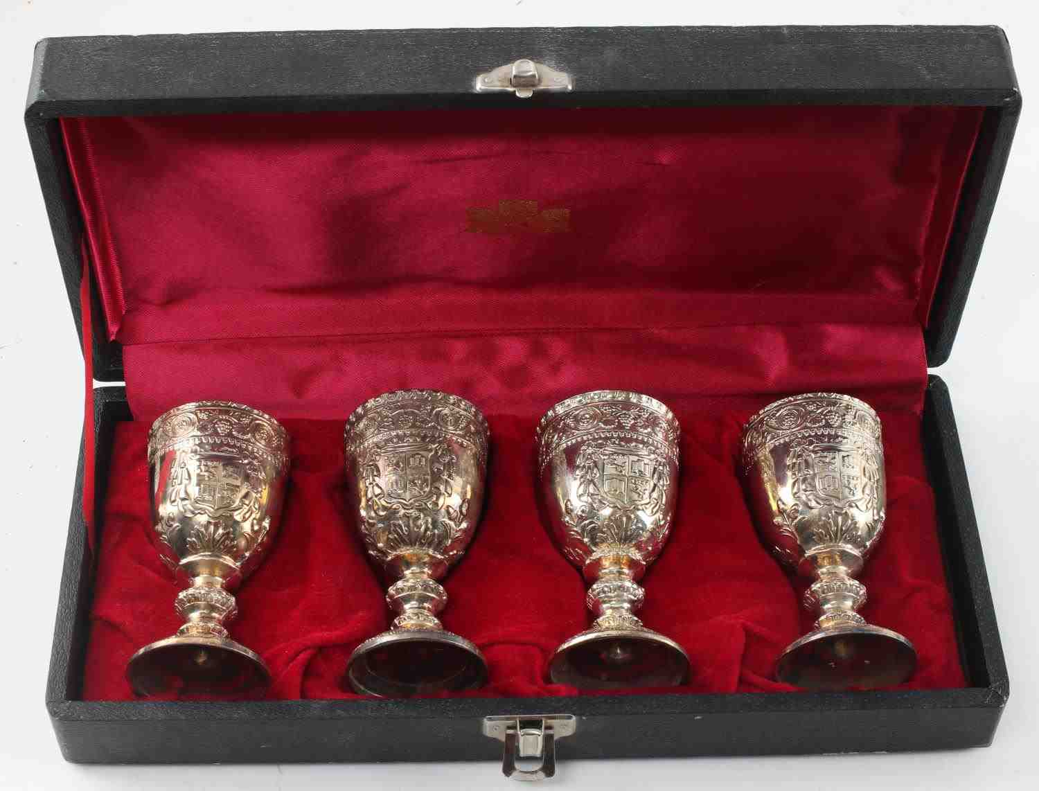 Corbell Co Silver Plate Cordial Cups Set Of 4 Industrial