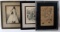 THREE BLACK LINE PRINTS NEW ORLEANS & FIGURAL
