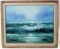 FRAMED H. GAILEY OIL ON CANVAS SEASCAPE PAINTING