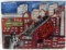 JOE LIGHT JR FOLK OUTSIDER NAIVE ART CITYSCAPE