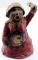 ANTIQUE PAPER MACHE BLACK AMERICANA DOLL