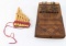 ANTIQUE PAN AFRICAN MBIRA INSTRUMENT & WOOD FLUTE