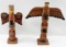 2 PACIFIC NORTHWEST INDIAN TOTEM POLES