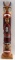 PACIFIC NORTHWEST HAND CARVED SMALL TOTEM POLE