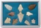 FRAME OF FLORIDA SEWAUNEE RIVER FOUND ARROWHEADS