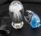 LOT TWO AQUATIC THEMED ART GLASS PIECES FISH