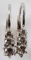 .4 TCW PAIR DIAMOND & 14K WHITE GOLD EARRINGS