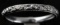 WOMENS 18K WHITE GOLD BAND W REPOUSSE DESIGN