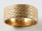 14K YELLOW GOLD ENGRAVED DESIGN WOMENS BAND