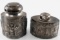 2 ANTIQUE BARBOUR SILVER CO REPOUSSE JAR AND VASE