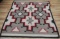 NATIVE AMERICAN GEOMETRIC WOOL AREA RUG 6 X 4 FT