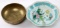 2 ANTIQUE ASIAN BOWLS 1 PORCELAIN 1 BRASS