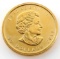 2011 GOLD CANADA MAPLE LEAF 1 OZT .999 FINE
