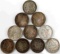 LOT OF 10 MORGAN SILVER DOLLAR COINS