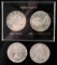 4 BU CANADA SILVER DOLLAR COINS 65 1966 1967 1958
