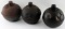 ANTIQUE ROAD HAZARD RAILROAD SMUDGE POT LOT OF 3