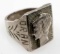 STERLING SILVER ORAN AFRICA WWII TRENCH ART RING