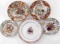 LOT 5 HAND PAINTED PORCELAIN PLATE FRENCH JAPANESE
