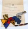 WWII PFC ALF FANUM PATCHE RIBBON & GERMAN SOUVENIR