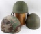 WWII US ARMY M1 HELMET & PASGT HELMET LOT OF 2