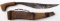 SOUTHEAST ASIAN BOLO KNIFE WOODEN SCABBARD