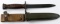 POST WWII ITALIAN ARMY RIFLE AET MADE M4 BAYONET