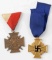 WWII GERMAN 40 YEAR SERVICE & VETERANS MEDAL LOT
