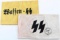 WWII GERMAN THIRD REICH WAFFEN SS ARMBAND LOT OF 2
