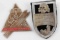 WWII GERMAN 3RD REICH NSFK SS PLAQUE & SHIELD LOT