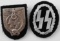 WWII GERMAN THIRD REICH SS PLAQUE LOT OF TWO