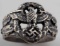 WWII GERMAN THIRD REICH SS POLICE SILVER RING