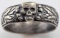 WWII GERMAN THIRD REICH SS SILVER HONOR RING