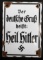 WWII GERMAN THIRD REICH PROPAGANDA ENAMEL SIGN