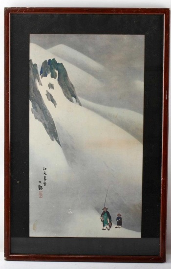 OFFSET LITHOGRAPH OF JAPANESE WOODBLOCK PRINT