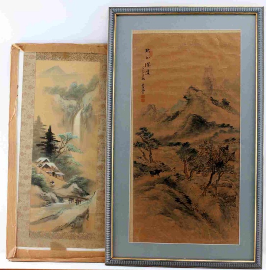 LOT OF TWO JAPANESE UKIYO-E WOODBLOCK PRINTS