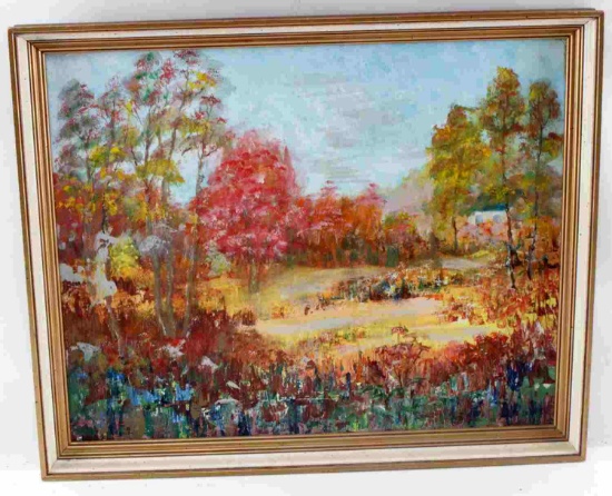 EDITH KOIVISTO COLORFUL ABSTRACT LANDSCAPE