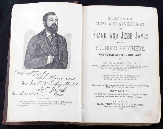 THE JAMES AND YOUNGER BROTHERS 1ST EDITION BOOK