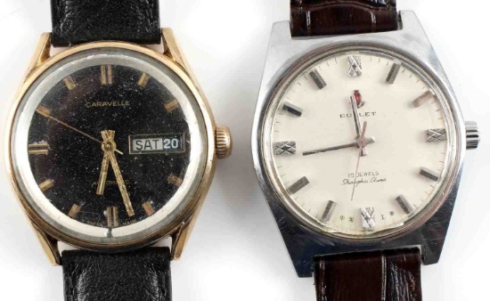2 MENS WRISTWATCH LOT BUDLET SHANGHAI CARRAVELLE