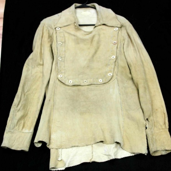 VINTAGE NATIVE AMERICAN LONG SLEEVE SUEDE TUNIC